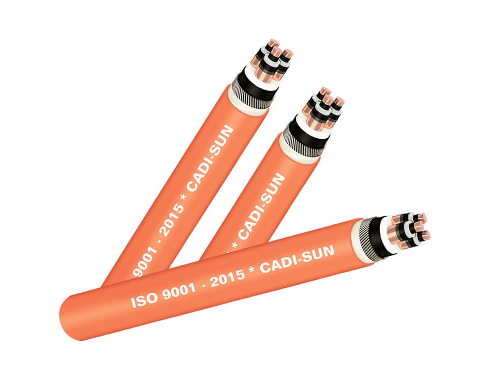 Cáp 3 lõi, màn chắn băng đồng, giáp sợi thép - SWA(ASWA)/CTS-W 3x? - 3.6/6 (7.2)kV